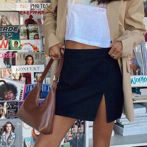 Princess Polly lioness THE LOLA MINI SKIRT BLACK